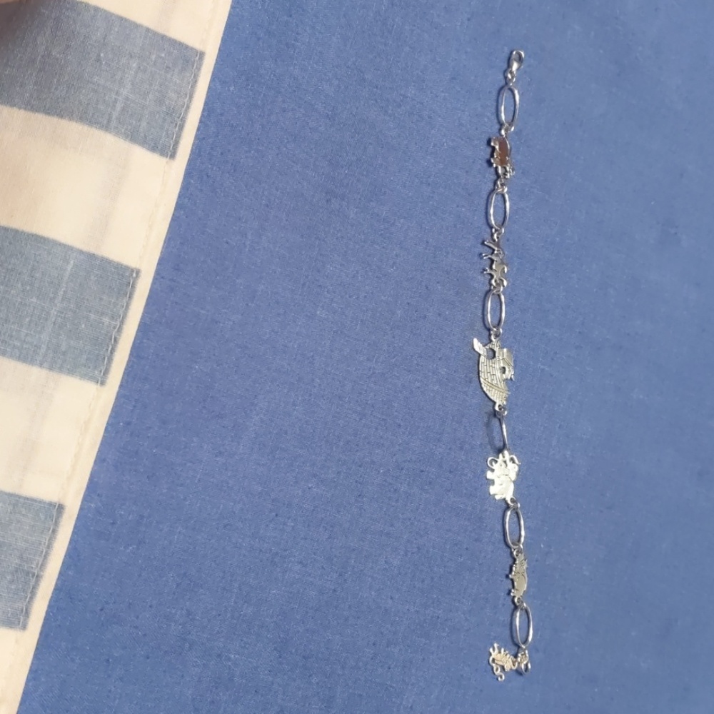 Sterling Silver Noah's Ark Bracelet